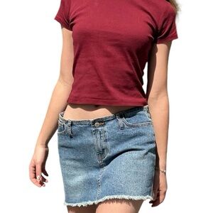 NWT- Brandy Melville- BURGANDY- ONE SIZE Basic Top